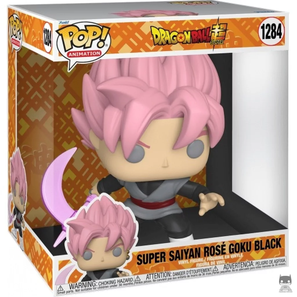 Figura Funko Pop! Goku Black Super Saiyan Rosé (Supersized) en su caja