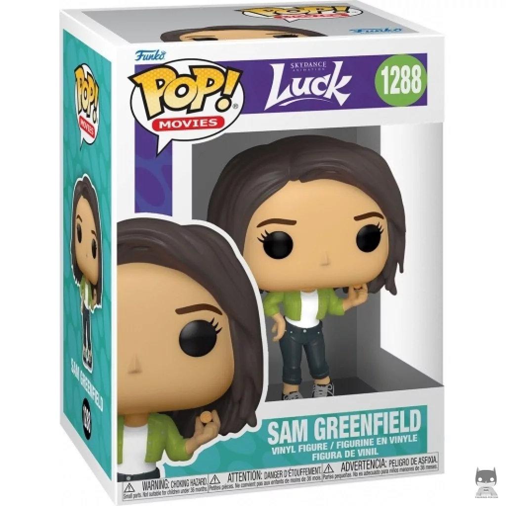 Figura Funko Pop! Sam Greenfield en su caja