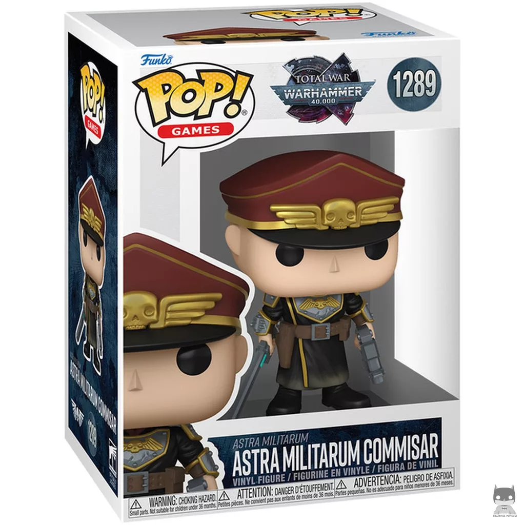 Figura Funko Pop! Comisario del Astra Militarum en su caja