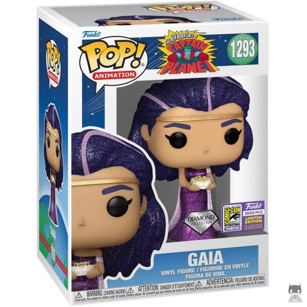 Figura Funko Pop! Gaia (Purpurina diamante) en su caja