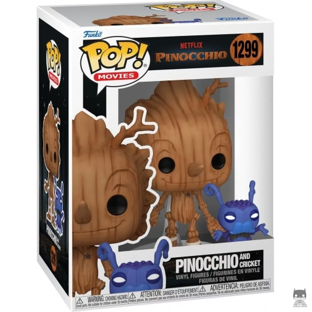 Figura Funko Pop! Pinocho & Pepito Grillo en su caja