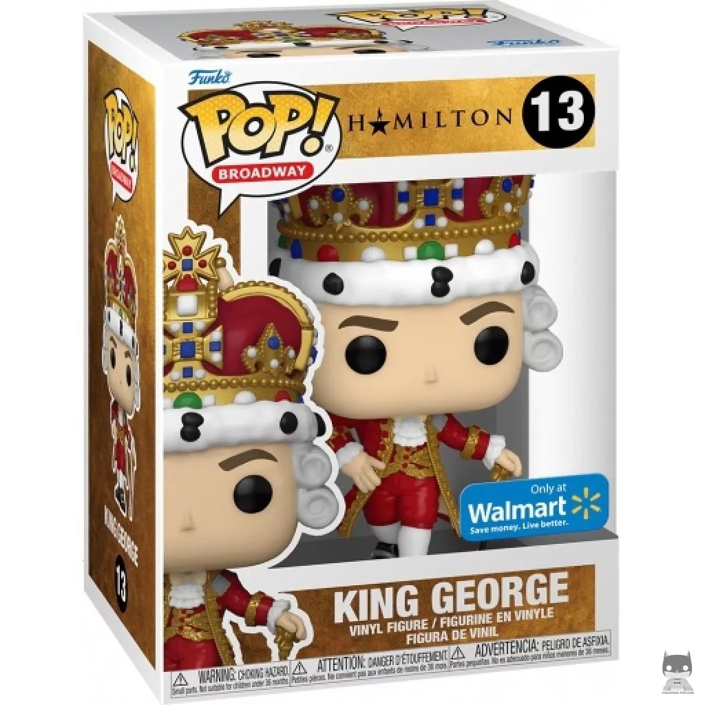 Figura Funko Pop! King George (Rojo) en su caja