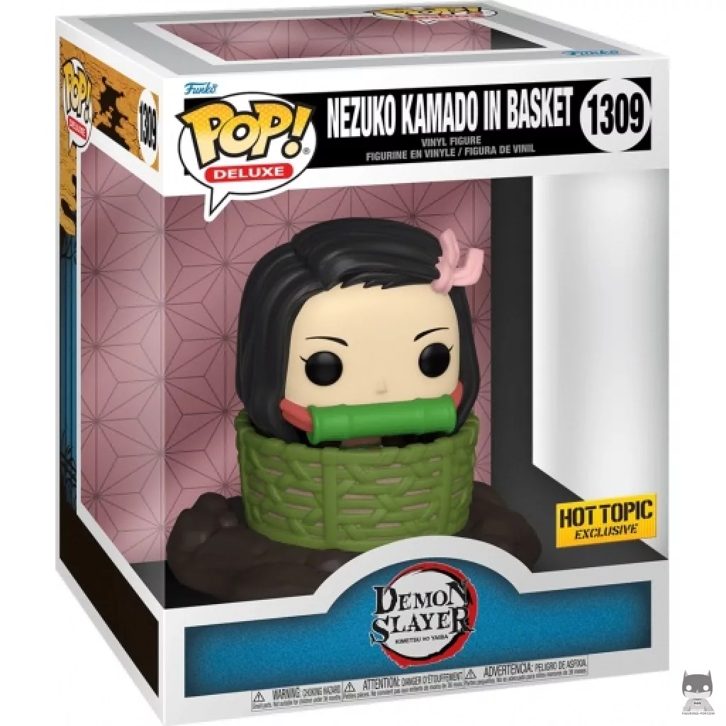 Figura Funko Pop! Nezuko Kamado en la cesta en su caja