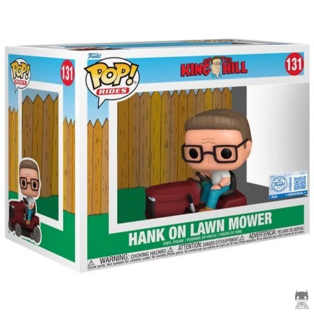 Figura Funko Pop! Hank en el cortacésped en su caja
