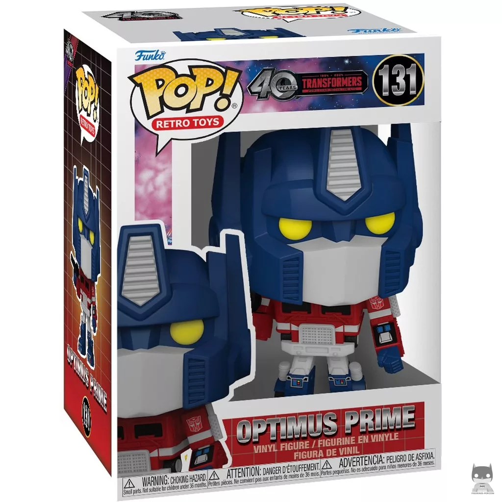 Figura Funko Pop! Optimus Prime en su caja