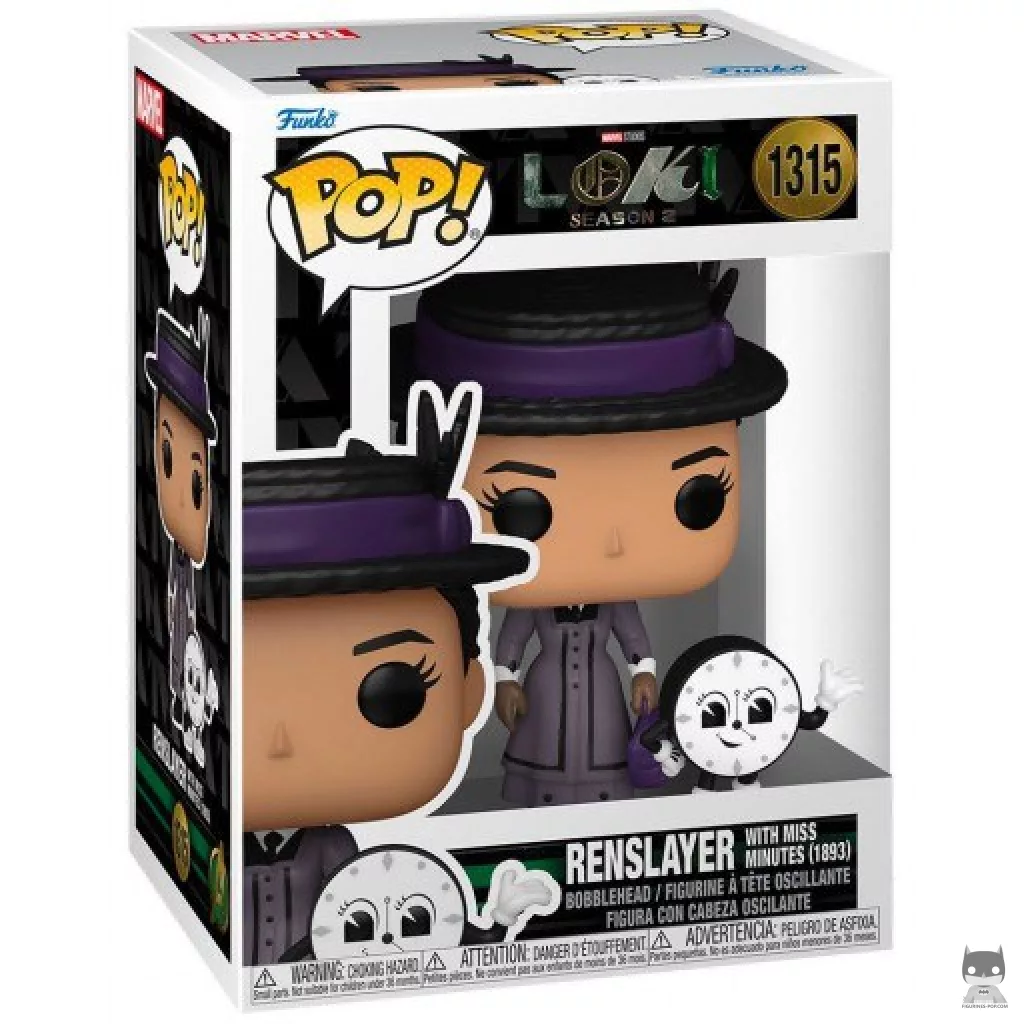 Figura Funko Pop! Renslayer con Miss Minutes (1893) en su caja