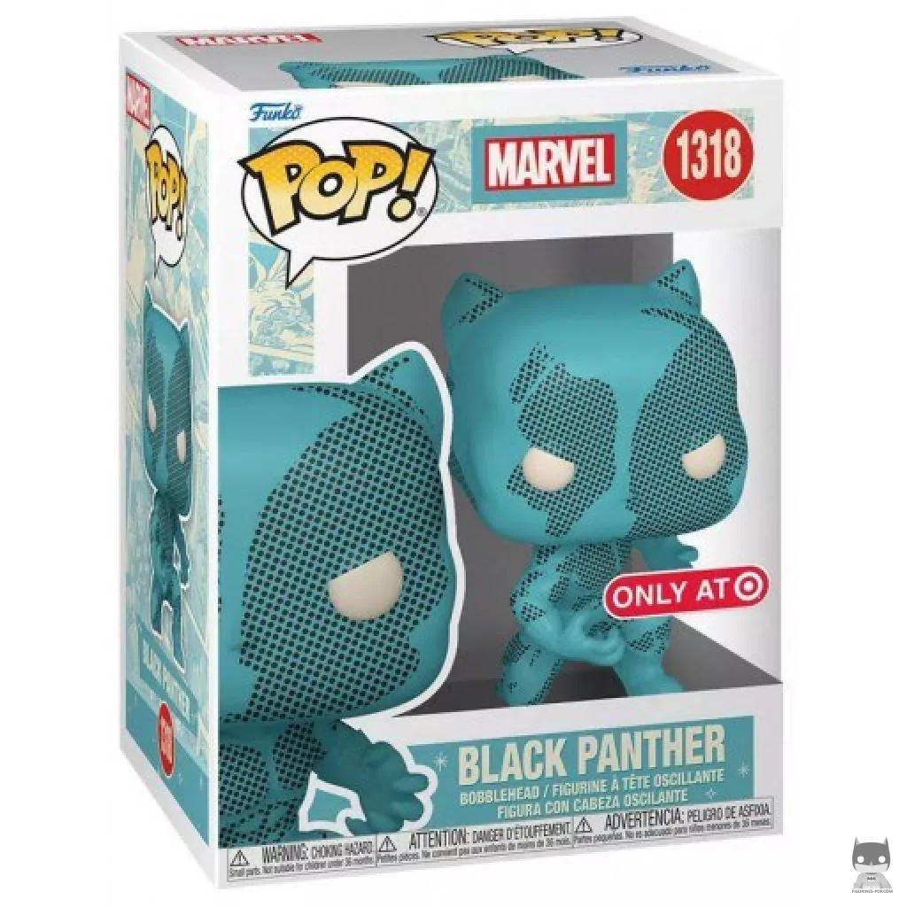 Figura Funko Pop! Black Panther (Retro Reimagined) en su caja