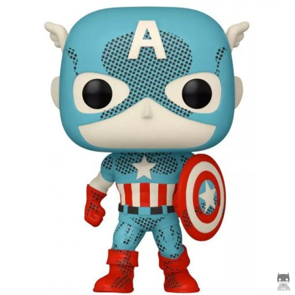 Figura Funko Pop! Capitán América (Retro Reimagined) (Marvel Comics)