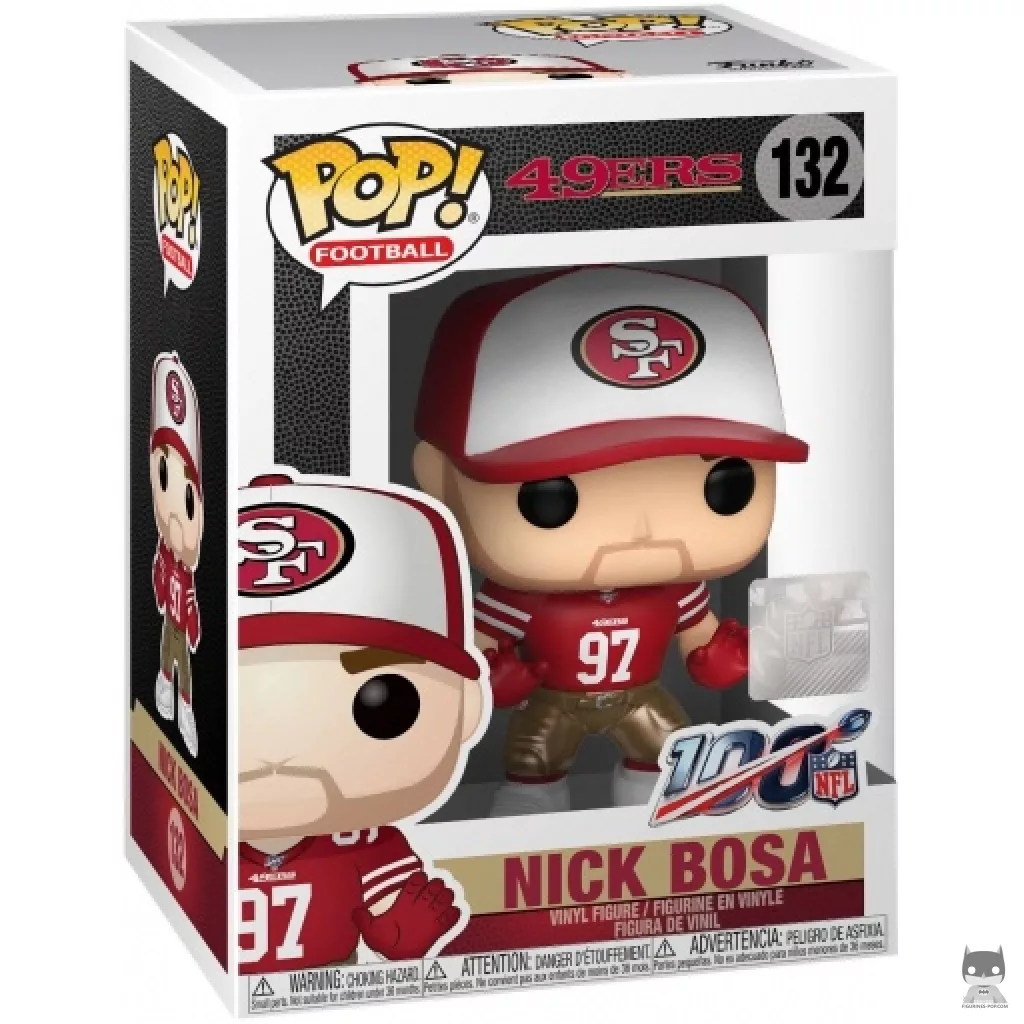 Figura Funko Pop! Nick Bosa en su caja