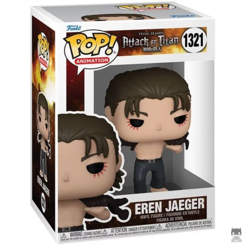 Figura Funko Pop! Eren Jaeger en su caja
