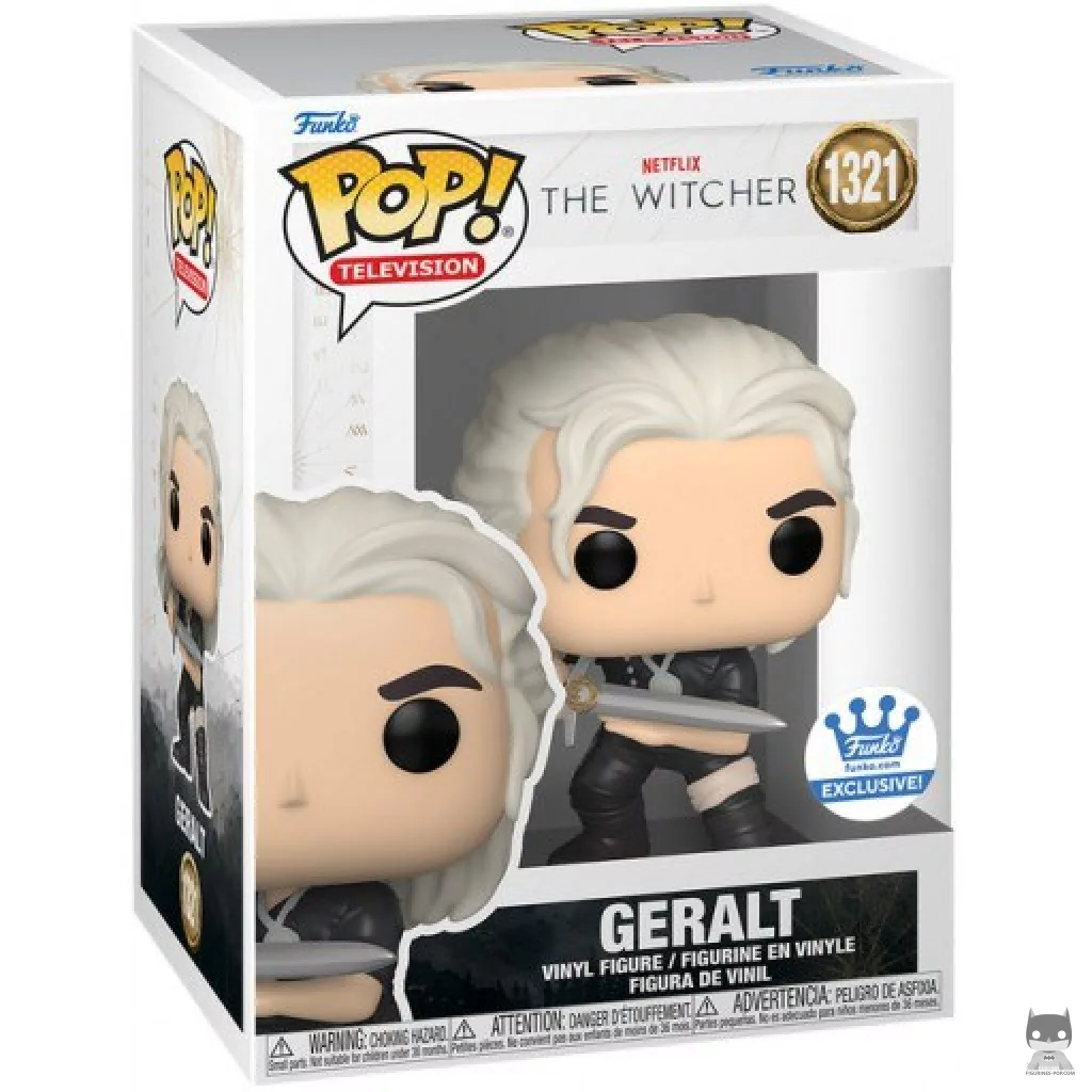 Figura Funko Pop! Geralt entrenando en su caja