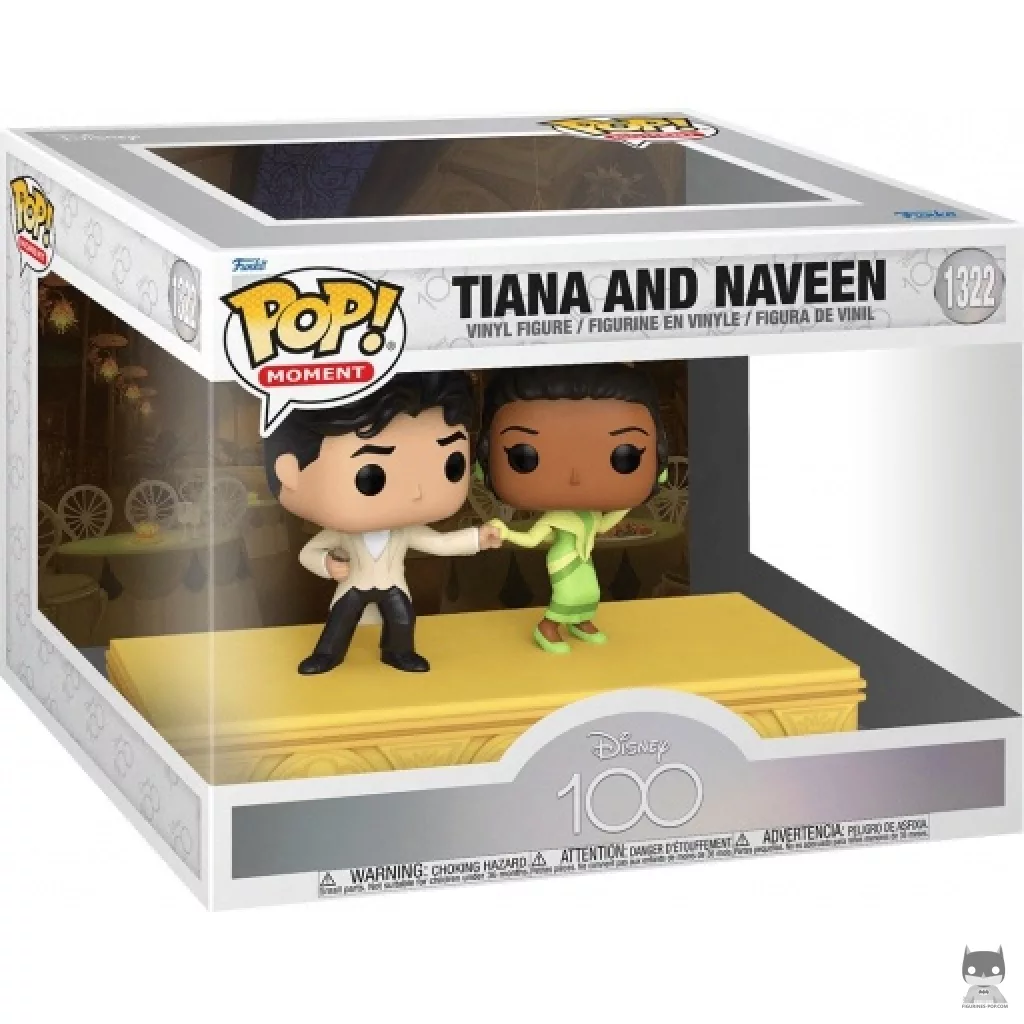 Figura Funko Pop! Tiana & Naveen en su caja