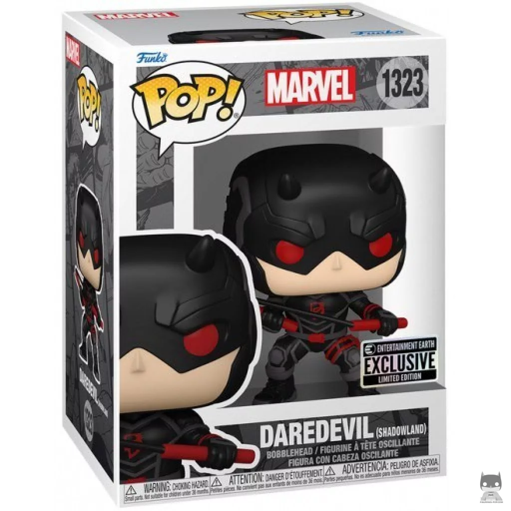 Figura Funko Pop! Daredevil (Shadowland) en su caja