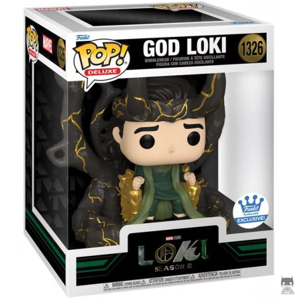 Figura Funko Pop! Dios Loki en su caja
