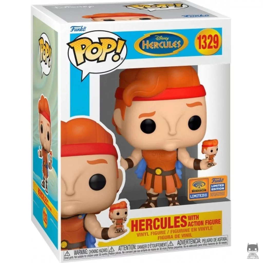 Figura Funko Pop! Hércules con figura de acción en su caja