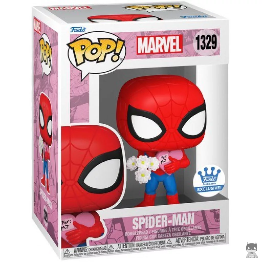 Figura Funko Pop! Spider-Man (San Valentín) en su caja