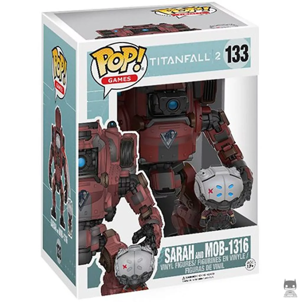 Figura Funko Pop! Sarah & MOB-1316 (Supersized) en su caja