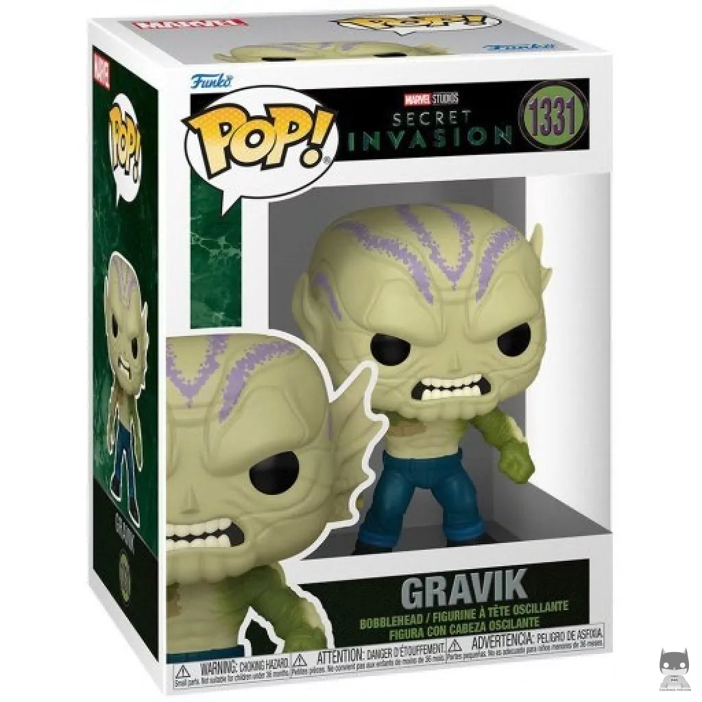 Figura Funko Pop! Gravik en su caja