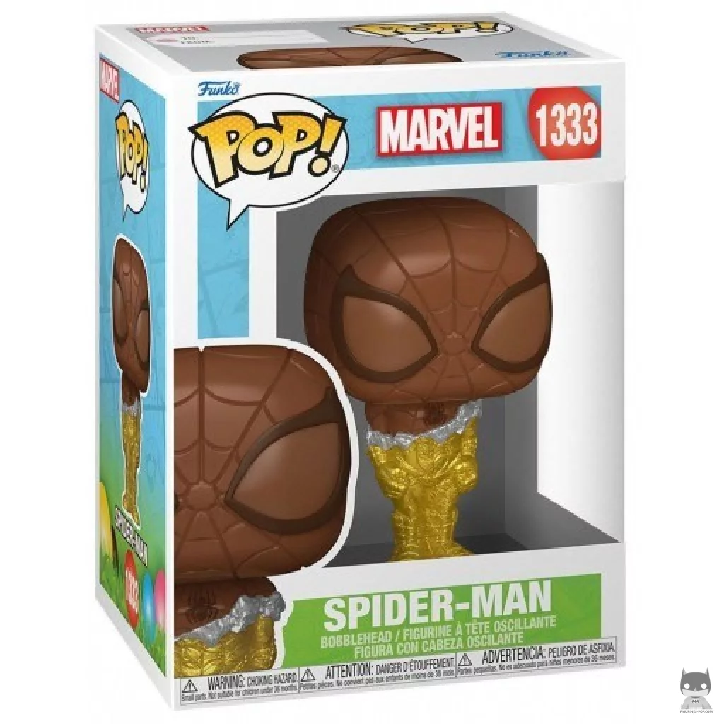 Figura Funko Pop! Spider-Man (Chocolate) en su caja