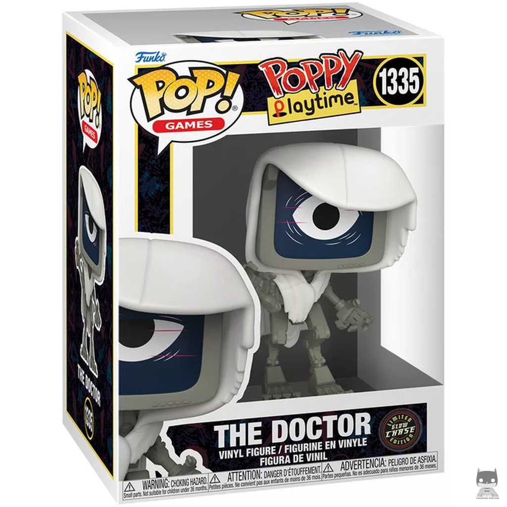 Figura Funko Pop! The Doctor (Chase & Brilla en la oscuridad) en su caja