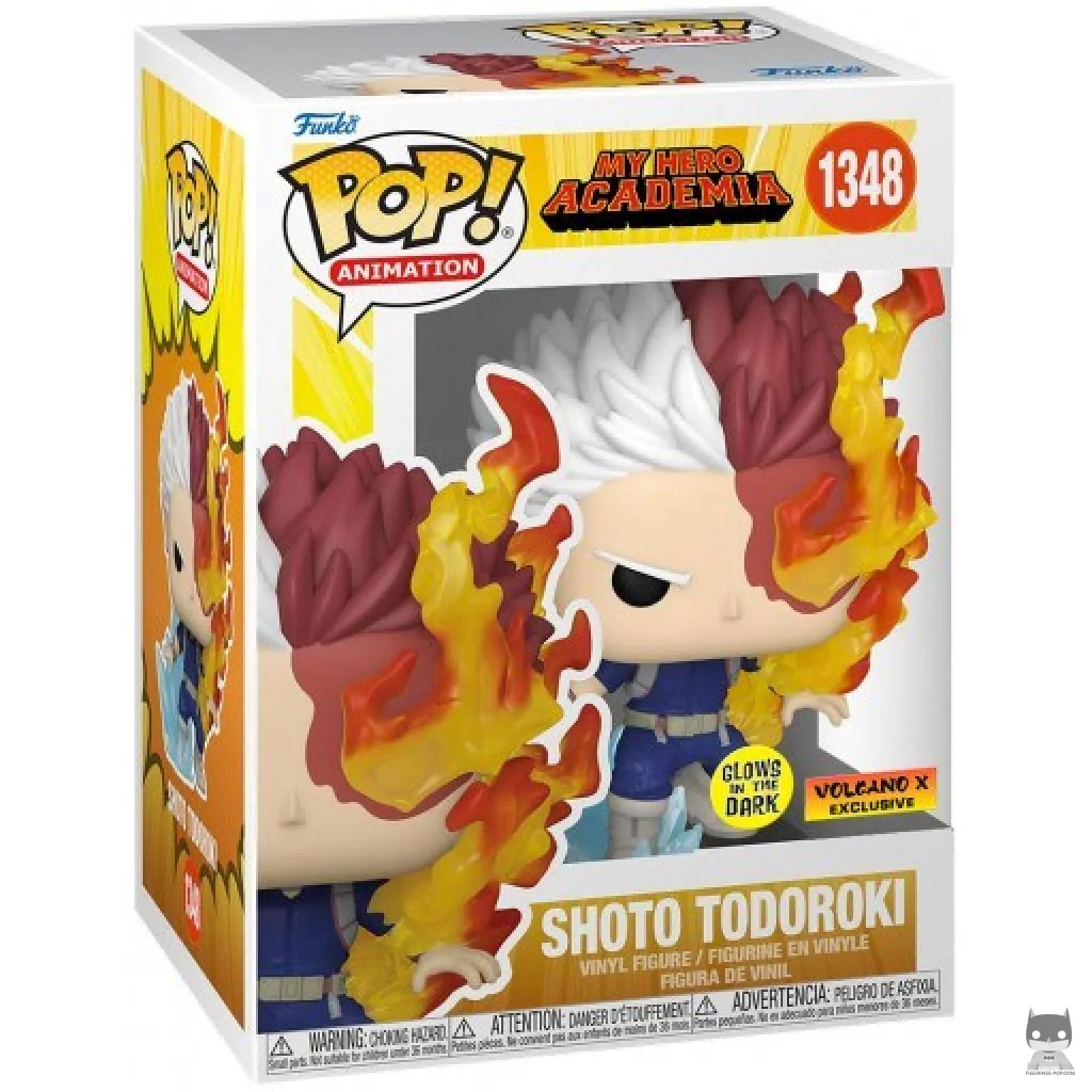 Figura Funko Pop! Shoto Todoroki (Brilla en la oscuridad) en su caja