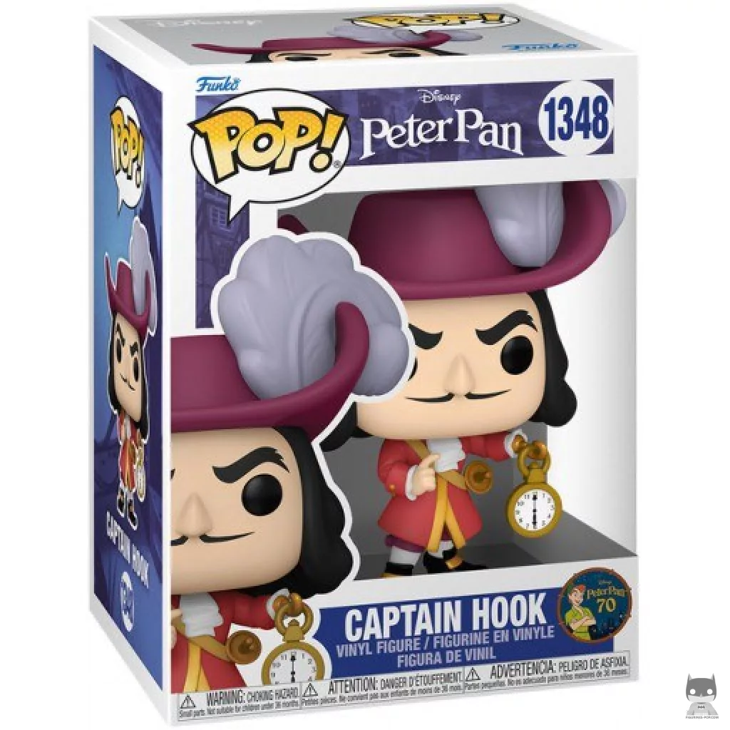 Figura Funko Pop! Capitán Garfio en su caja