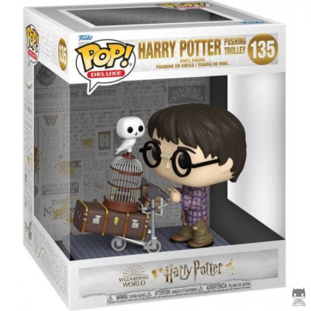 Figura Funko Pop! Harry Potter empujando el carrito en su caja