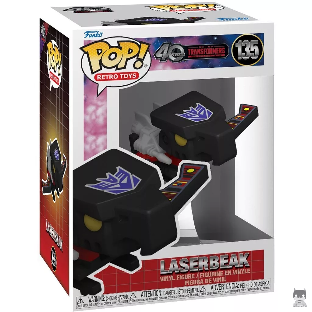 Figura Funko Pop! Laserbeak en su caja
