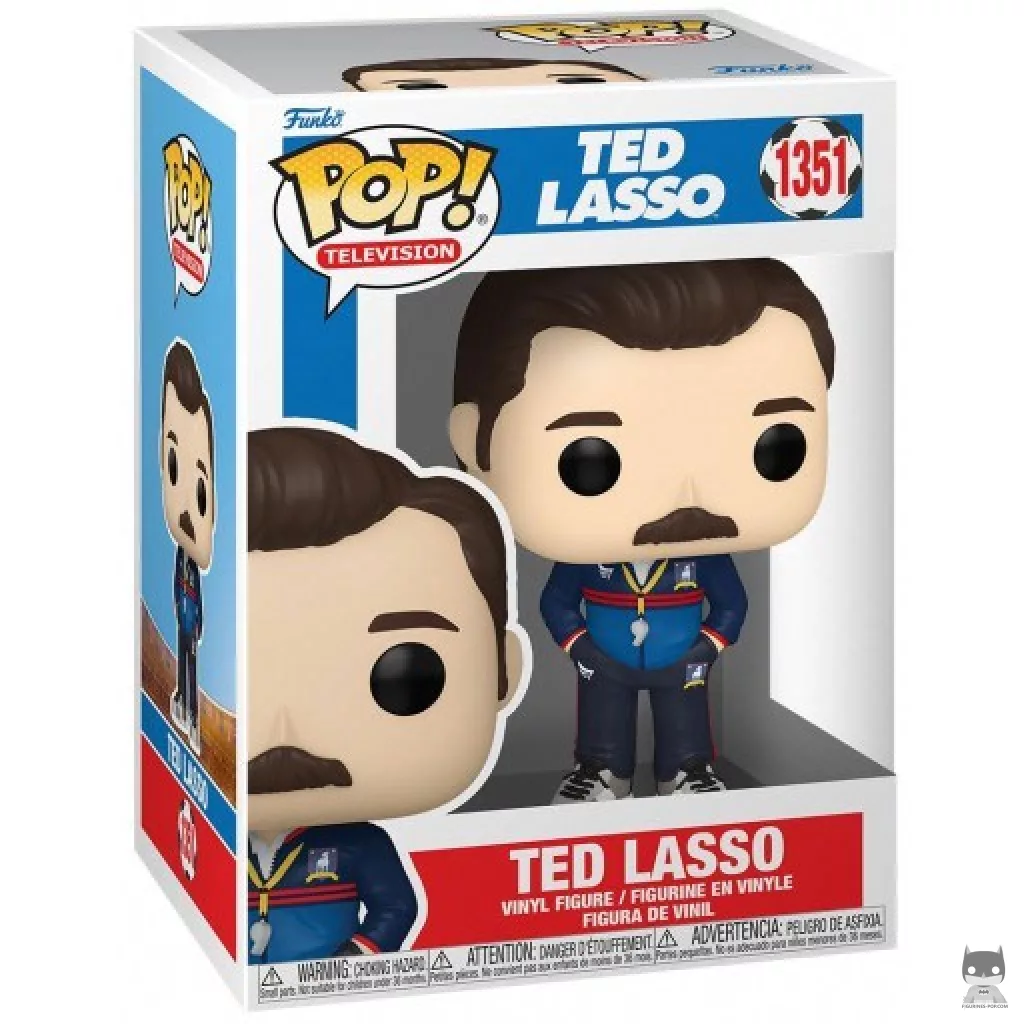 Figura Funko Pop! Ted Lasso en su caja