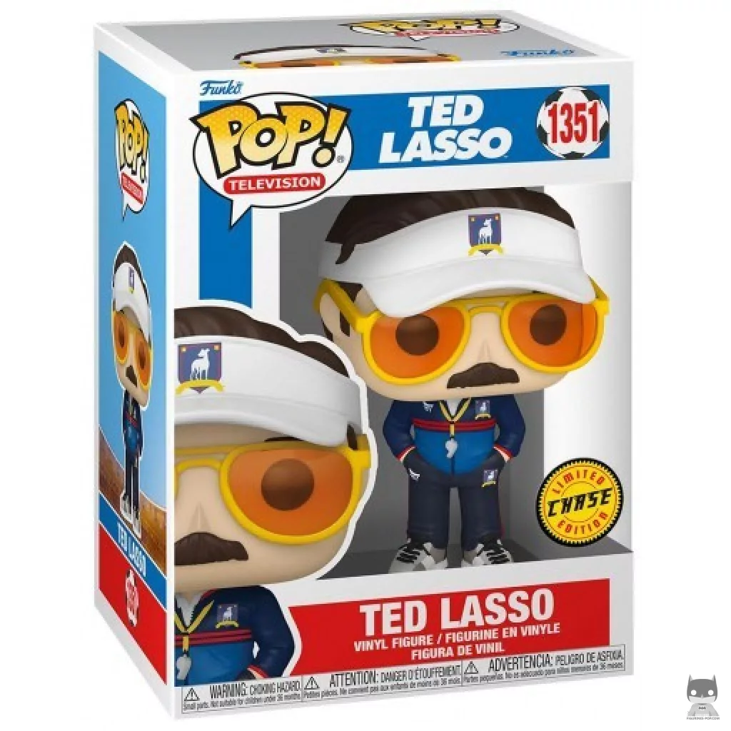 Figura Funko Pop! Ted Lasso (Chase) en su caja