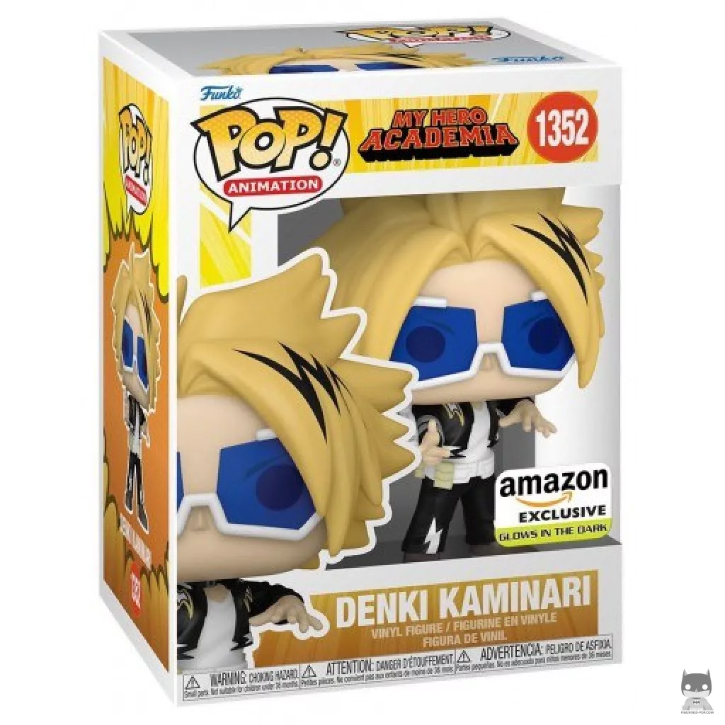 Figura Funko Pop! Denki Kaminari (Brilla en la oscuridad) en su caja