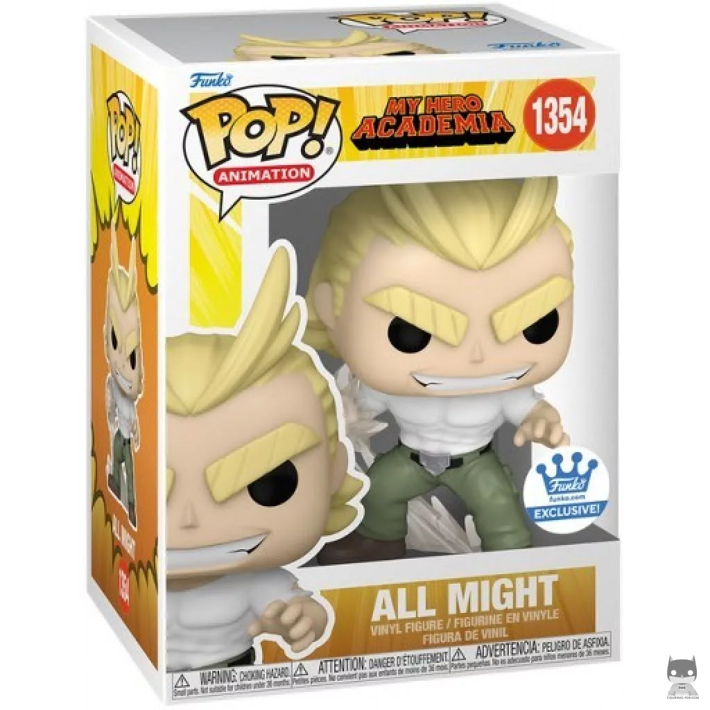 Figura Funko Pop! All Might (Texas Smash) en su caja