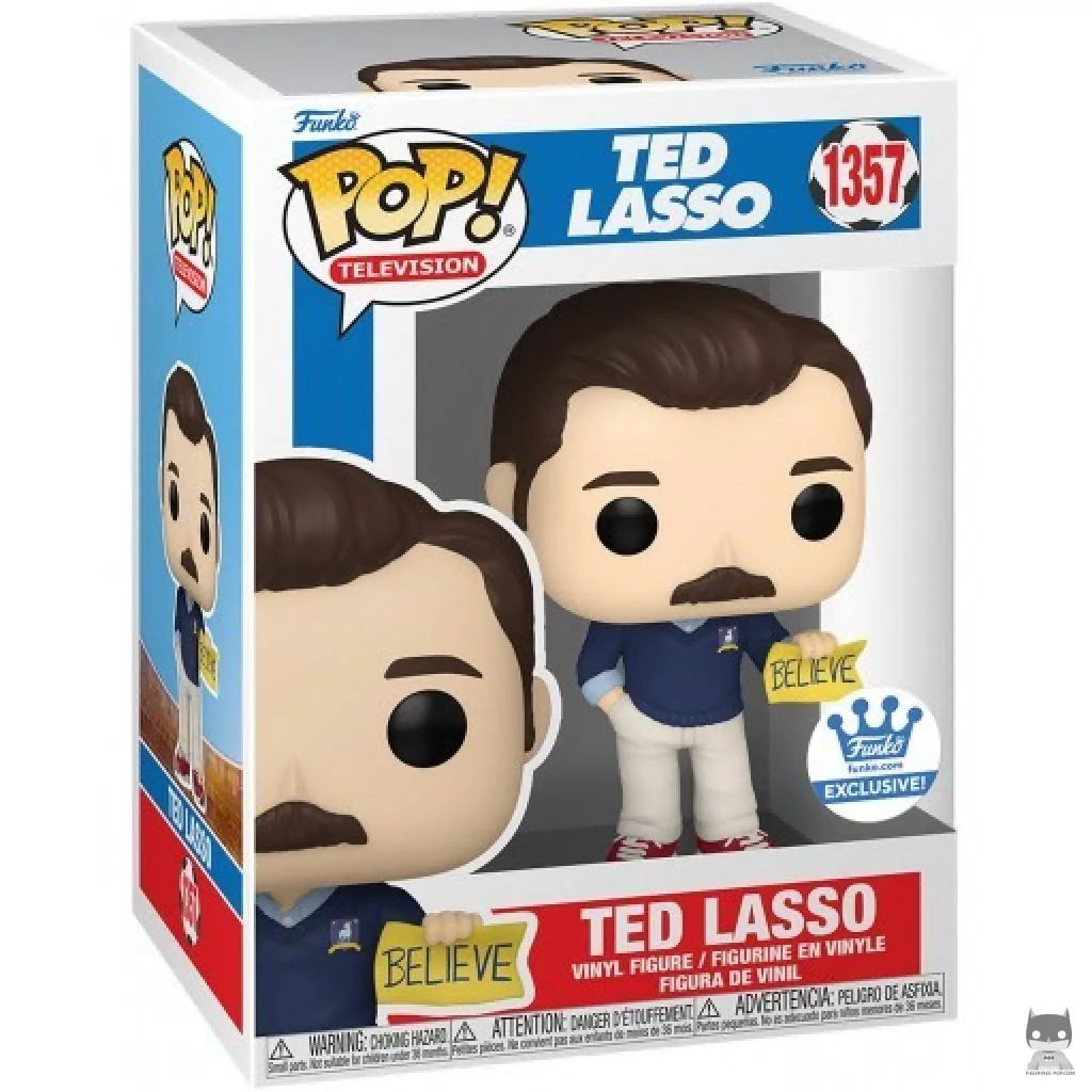 Figura Funko Pop! Ted Lasso (Believe) en su caja