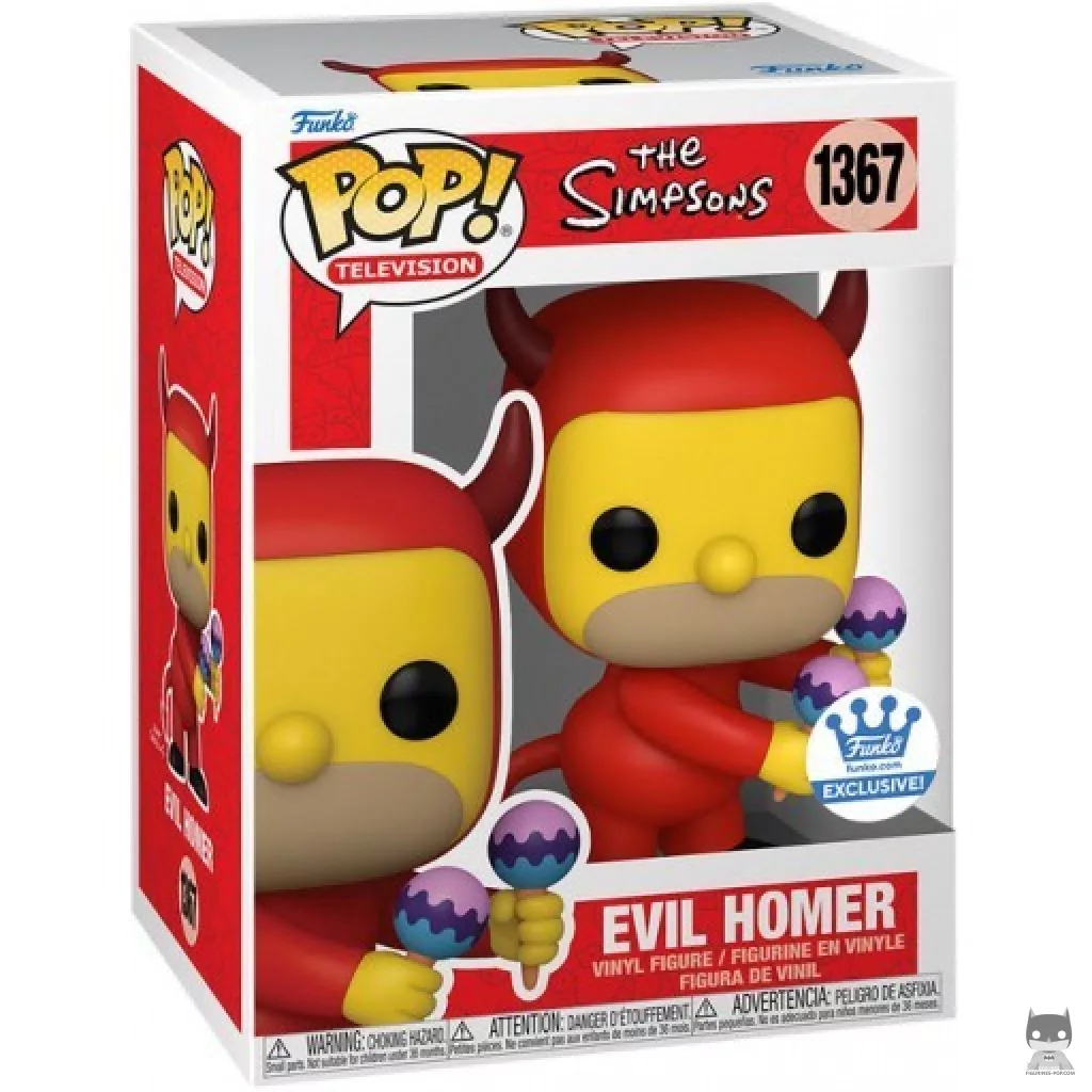 Figura Funko Pop! Homer malvado en su caja