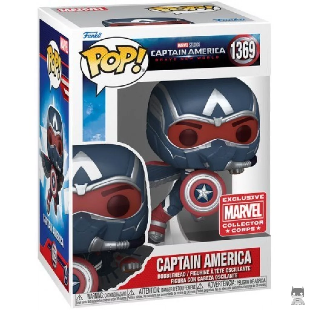 Figura Funko Pop! Capitán América en su caja