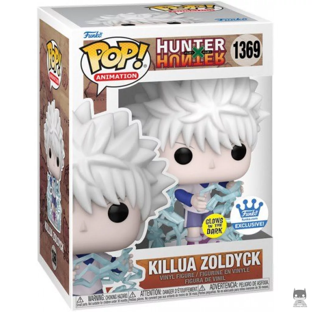 Figura Funko Pop! Killua Zoldyck (Brilla en la oscuridad) en su caja