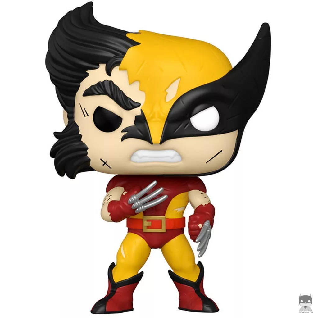 Figura Funko Pop! Lobezno (Dañado en combate) (Marvel Comics)