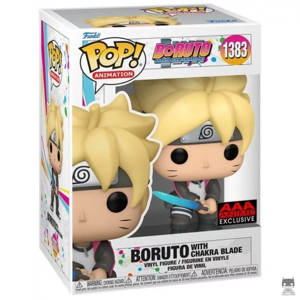 Figura Funko Pop! Boruto con espada de chakra en su caja