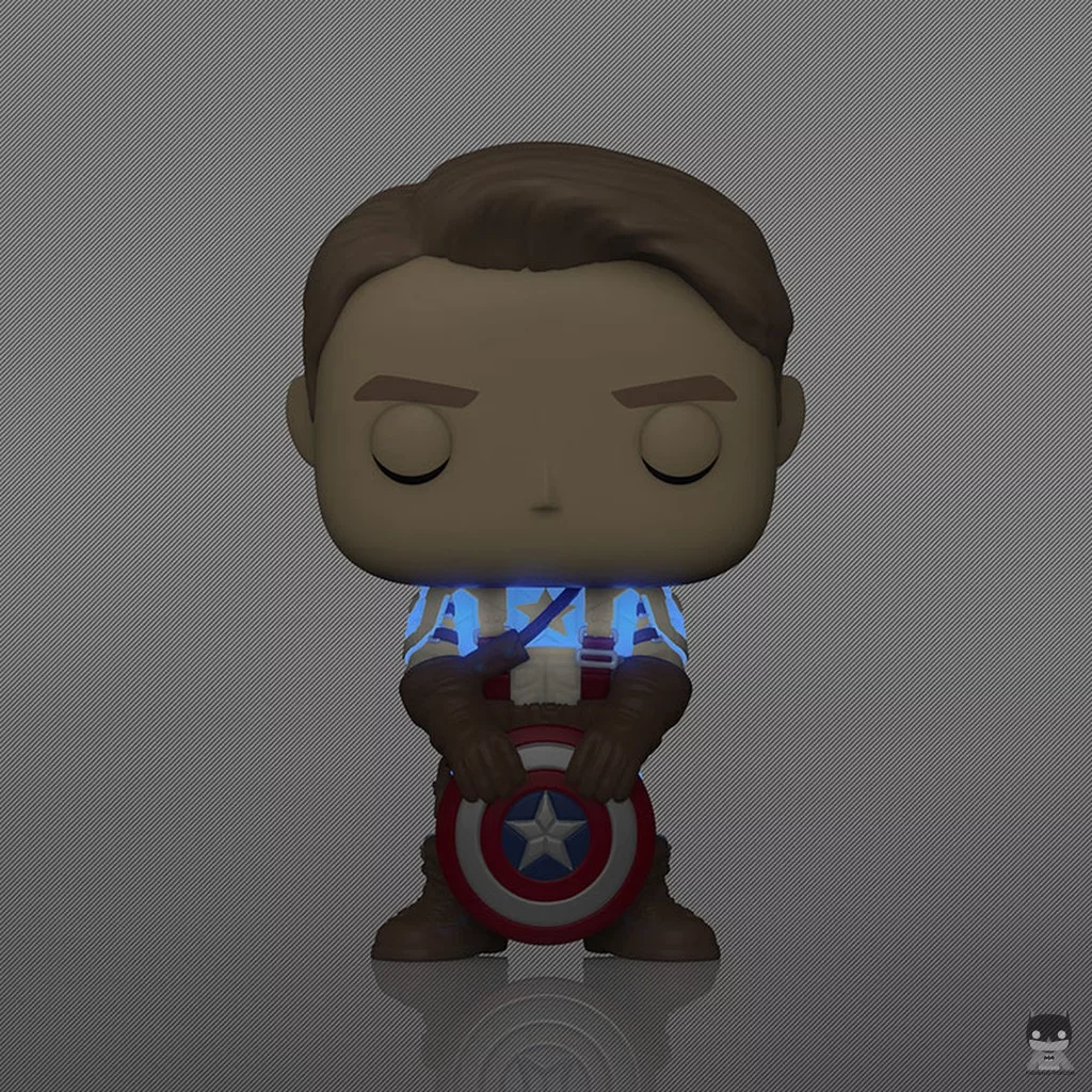 Figura Funko Pop! Capitán América (Chase & Brilla en la oscuridad) (La saga del Infinito)
