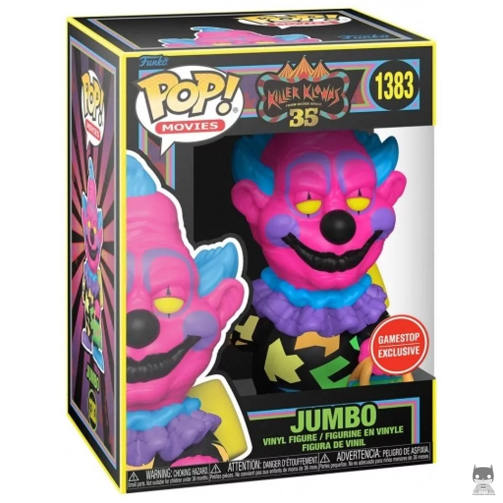 Figura Funko Pop! Jumbo (Luz negra) en su caja