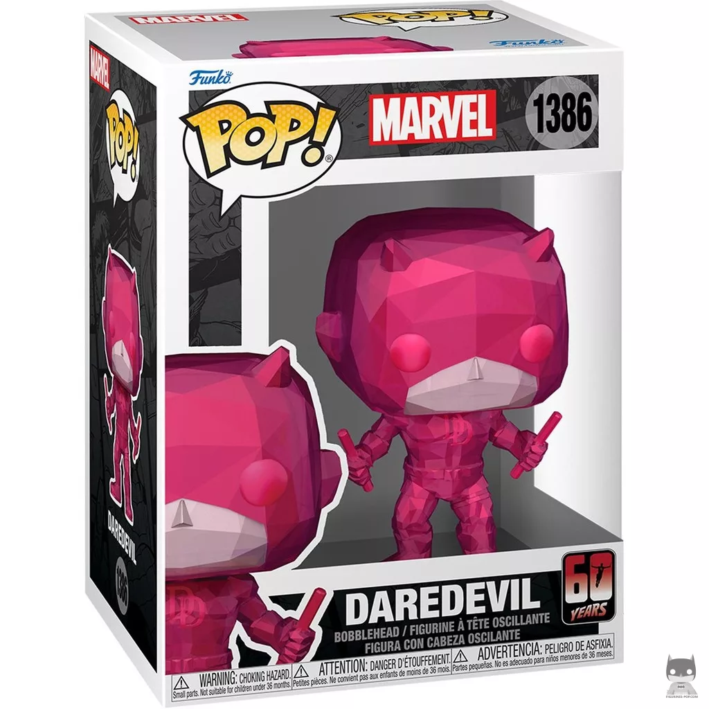 Figura Funko Pop! Daredevil (Facetado) en su caja