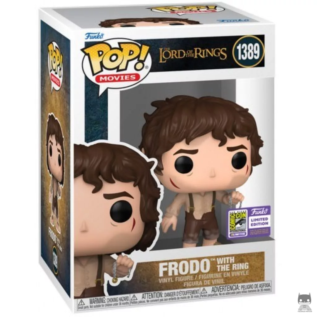 Figura Funko Pop! Frodo con el Anillo en su caja