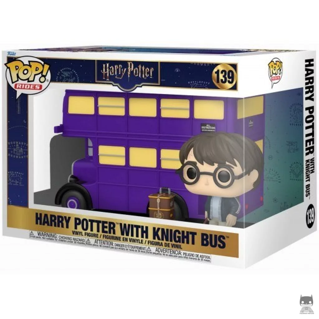 Figura Funko Pop! Harry Potter con el autobús noctámbulo en su caja