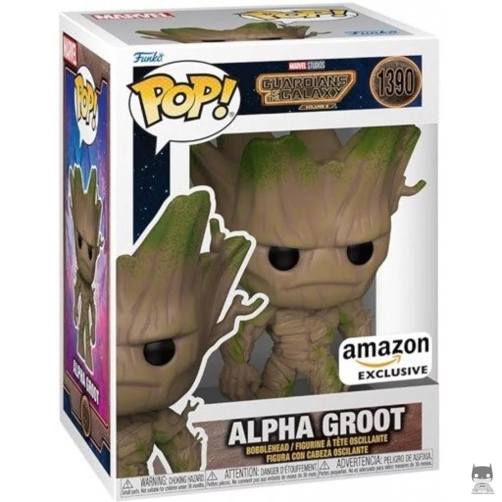Figura Funko Pop! Groot Alfa en su caja
