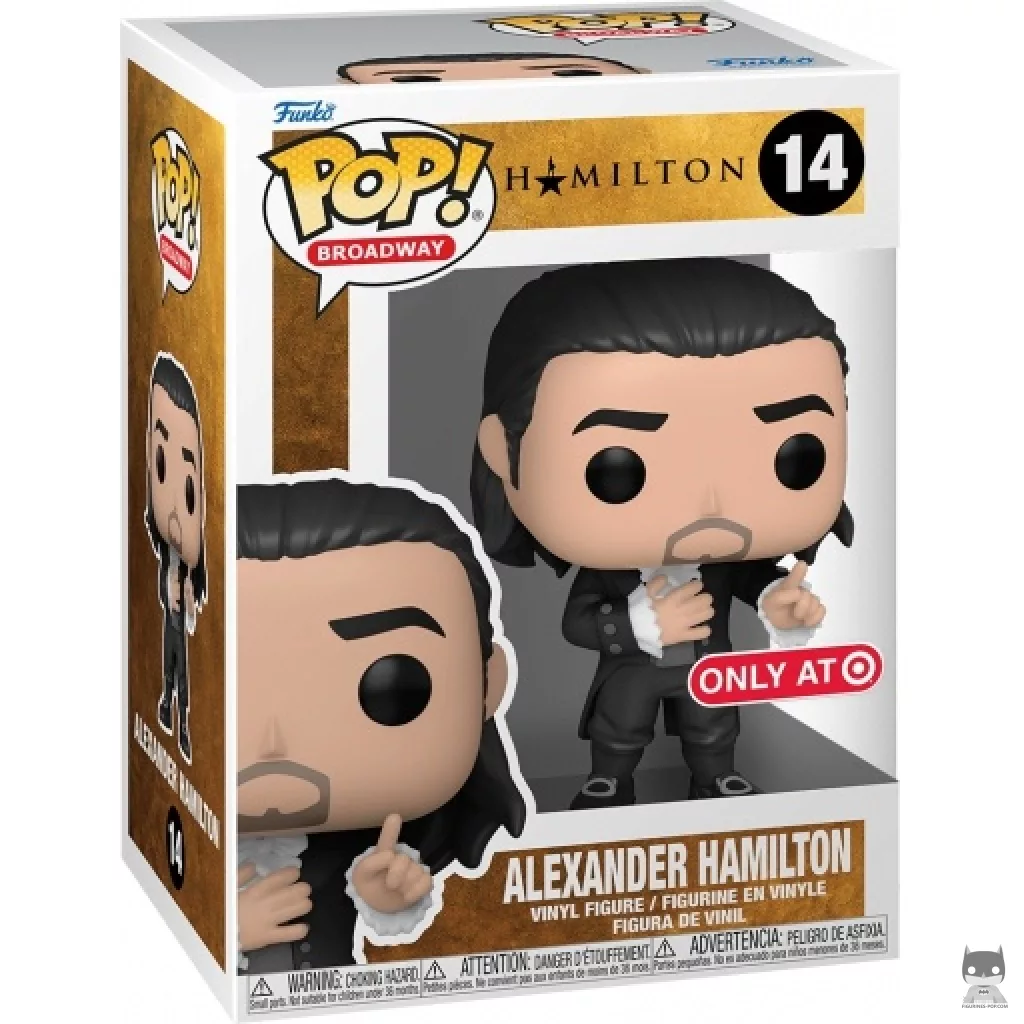 Figura Funko Pop! Alexander Hamilton en su caja