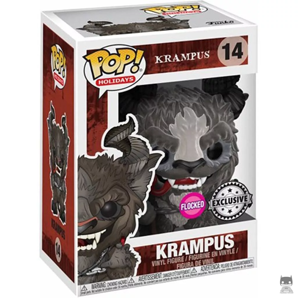 Figura Funko Pop! Krampus (Flocado) en su caja