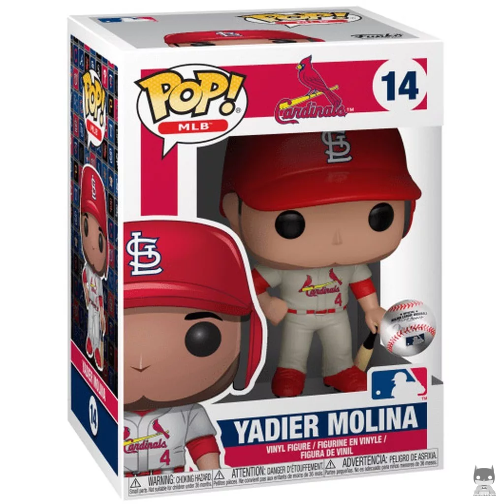 Figura Funko Pop! Yadier Molina en su caja
