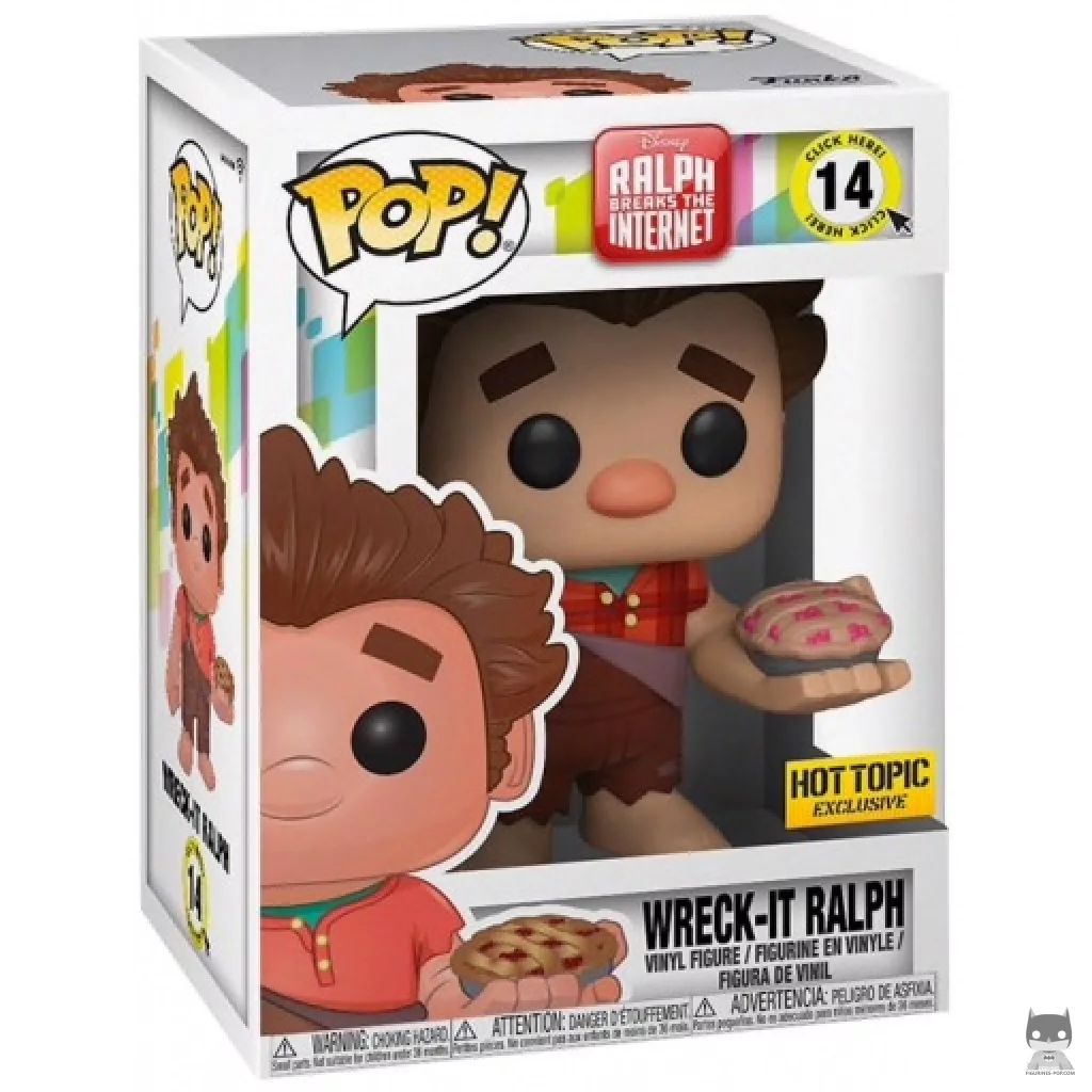 Figura Funko Pop! Ralph con tarta de cerezas en su caja