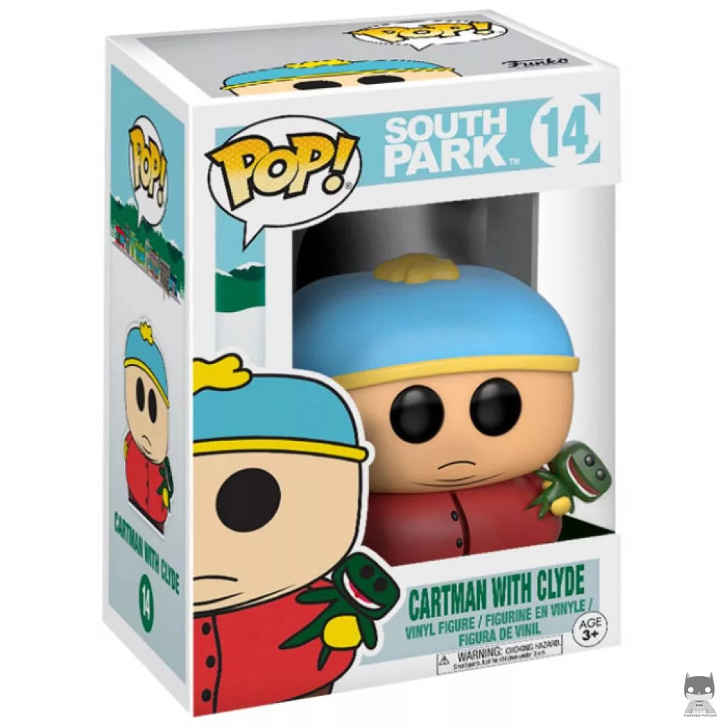 Figura Funko Pop! Cartman con Clyde en su caja