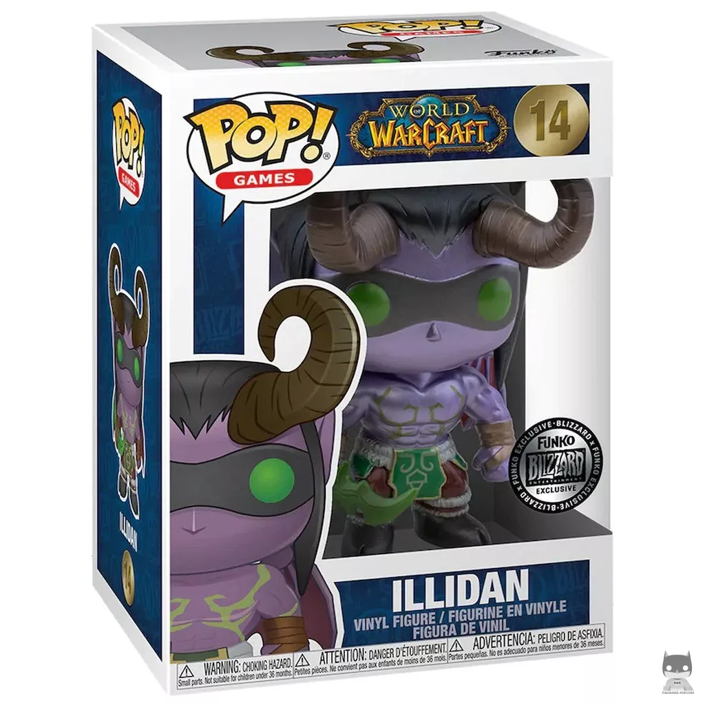Figura Funko Pop! Illidan (Metalizado) en su caja